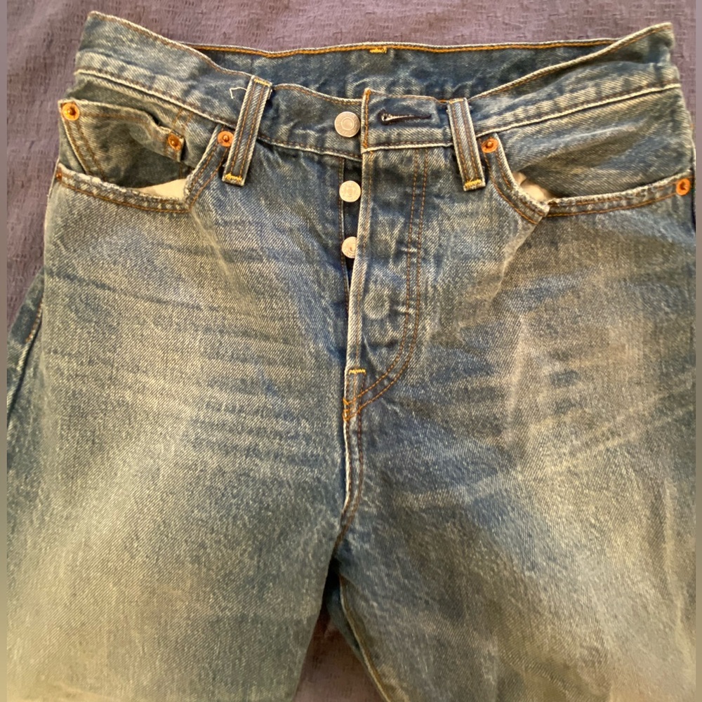 Levi’s high waisted button fly